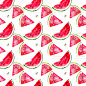 173号夏天水果手绘水彩西瓜平铺背景图案海报高清图片JPG设计素材-淘宝网
