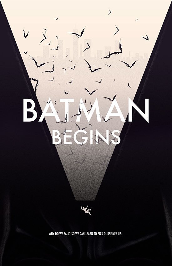 Batman Begins电影海报设计