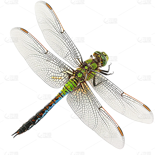 惊蛰实景蜻蜓昆虫元素素材