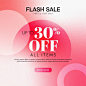 Vector shopping day flash sale design