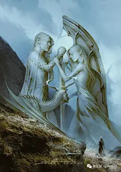 高清壁纸来一波~克罗地亚插画达人作品更新啦~ : 从他的插画作品中可以感受到一种文艺气息的插画氛围，画面唯美华丽。从最终的效果图也可以清晰的看到线的痕迹，所以他起稿主要还是以线稿开始做造型设计的，并把它们保留到了最后的画面当中