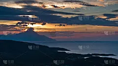 希腊,山,海岸线,爱琴海,水,天空,灵性,水平画幅,无人,早晨