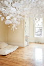 hanging paper installation -★-