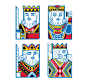 Playing cards characters : Characters developed for a card game app.