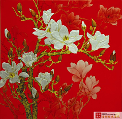 ~小迷糊~采集到中国元素——漆画~版画~岩彩