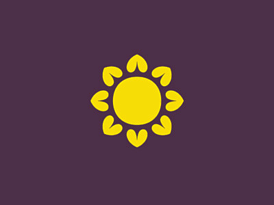sunflower20款向日葵元素logo设计优优教程网