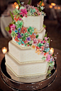 #wedding #cake #sugar #flowers