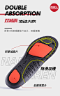 南极人2双 运动鞋垫男女透气吸汗防臭加厚篮球减震高弹跑步夏军训-tmall.com天猫
