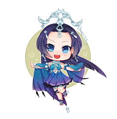 叶荷采集到Q版-人物造型