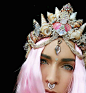 Mermaid Crowns 用贝壳做出的美人鱼冠 美炸 时尚圈 展示 设计时代网-Powered by thinkdo3