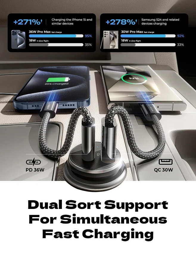 amazon-lisen-super-fast-car-charger-usb-c-66w-usb-charger-adapter