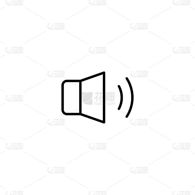 sound speaker icon vector illustration素材-花瓣网