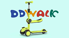 pxid2013品向工业设计采集到DDwalk坐垫款儿童滑板车