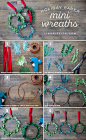 DIY Mini Paper Holiday Wreaths Tutorial MichaelsMakers Lia Griffith: 