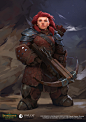 Pathfinder: Kingmaker- Dwarf Female Archer, Vyacheslav Safronov