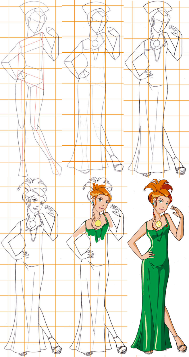 漫画步骤图人物