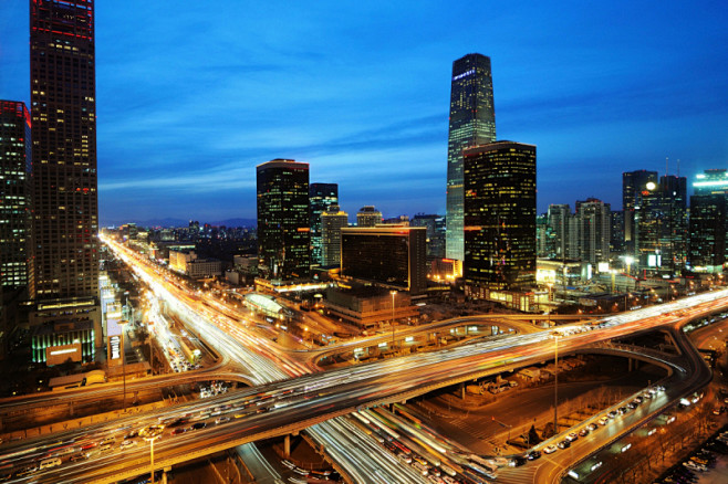 夜晚,北京,办公室,天空,水平画幅,能源...