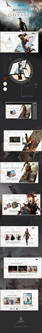 Assassin's Creed Odyssey Web Design Concept