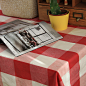 美式乡村 纯棉色织 格子 桌布 餐桌布 盖布 可定制定做 tomy系列