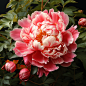 semshin_A_peony_flower_in_full_bloom_surrounded_by_green_leaves_21b7bc26-ce8c-414d-b61a-81068efcd793