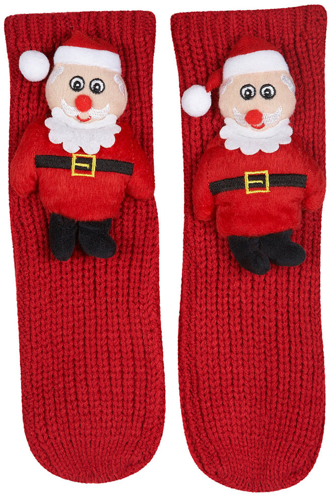 圣诞全羊毛便鞋袜