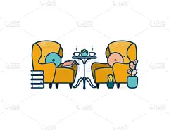 书,室内,起居室,可爱的,咖啡,杯,简单,仙人掌,沙发,放松