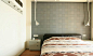 日韩风格跃层三室两厅卧室装修效果图
