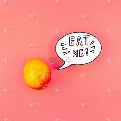 芒果水果在创意波普艺术风格概念
