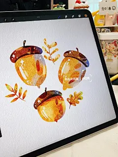 秋｜今天的大风吹的啊～_1_战战插画_来自小红书网页版