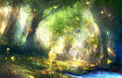 べ独愛ャ华采集到唯美插画
