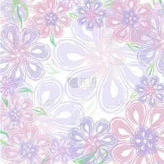 美丽温柔的鲜花背景适合母亲节、妇女节、婚礼。矢量贺卡，邀请，海报，名片，地方为您的文字。