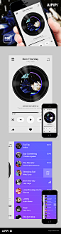 App应用 音乐播放器界面UI设计