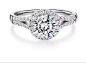18K金钻戒结婚30分50分钻石戒指女1克拉求订结婚铂金显钻群镶正品 