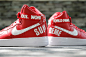 SUPREME X NIKE 2014秋冬联名 AIR FORCE 1 红色版