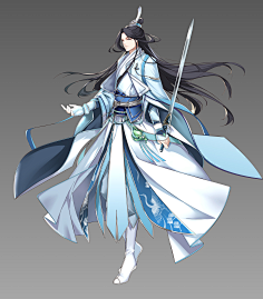 冰释の无采集到人物设定(全身图-古代男)3「习作」/「姚坑坑」の漫画