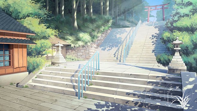 台阶 神社  楼梯