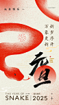 2025新年跨年海报文案｜蛇年大吉｜元旦快乐 - 小红书