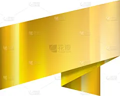 黄金,缎带,白色背景,纺织品,风,模板,疤,标签,写实