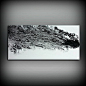 ORIGINAL Painting, Art Painting Acrylic Painting Abstract Painting, Black and White Wall Hanging, Extra Large Wall Art, Wall Decor 24 x 48: 