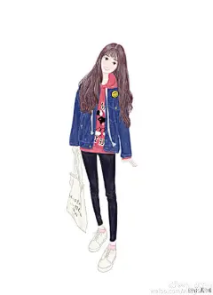 #暖心插画# 百变女孩（via @小一米Yimi ）