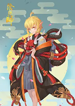 阴阳师手游 同人图 插画 壁纸 | 般若 呆毛少女 | 半次元-第一中文COS绘画小说社区