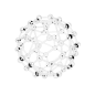 酷炫潮流透明玻璃亚克力水晶酸性3D几何圆柱体PNG装饰字母PS素材 (16)