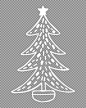 白色圣诞树手绘插画免费下载_PNG素材_觅知-圣诞节-圣诞海报-圣诞元素-圣诞节专题-圣诞节素材-圣诞banner-圣诞背景