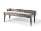 Upholstered bench SARAH Mascari Collection By Valderamobili : Download the catalogue and request prices of Sarah By valderamobili, upholstered bench, mascari Collection