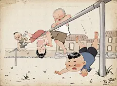 越长大越怀念小时候无忧无虑的生活童年插画