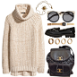 A fashion look from January 2014 featuring H&M sweaters, Topshop loafers and Chanel backpacks. Browse and shop related looks.