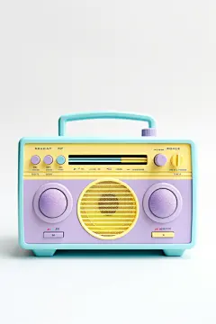 老物件复古便携式收音机机器模型