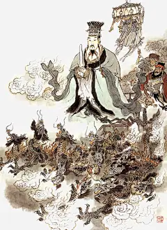 写意人物画免抠素材_新图网 https://ixintu.com 中国人物画 人物肖像写意 传统国画人物 古代人物画 道教人物画