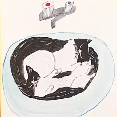 【日文書】ミロコマチコ《ねこまみれ帳》貓咪塗鴉手帳 / 《てつぞうはね 》鐵三哪 : 你曾經擁有像是家人一樣的寵物嗎？當彼此相伴在一起時，有時候會被他們可愛的樣子逗得大笑，或是被他們調皮的舉動氣得跳腳，還有當自己脆弱又孤單時，他們靜靜地待在身邊，就是最好的陪伴。   一開始就如同其他寵物飼主，插畫家 ミロコマチコ 小姐常常將自己的貓咪多可愛、多好笑、多可惡的日常行...