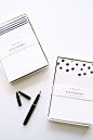 Dots & Stripes Stationery Sets by inhauspress on Etsy